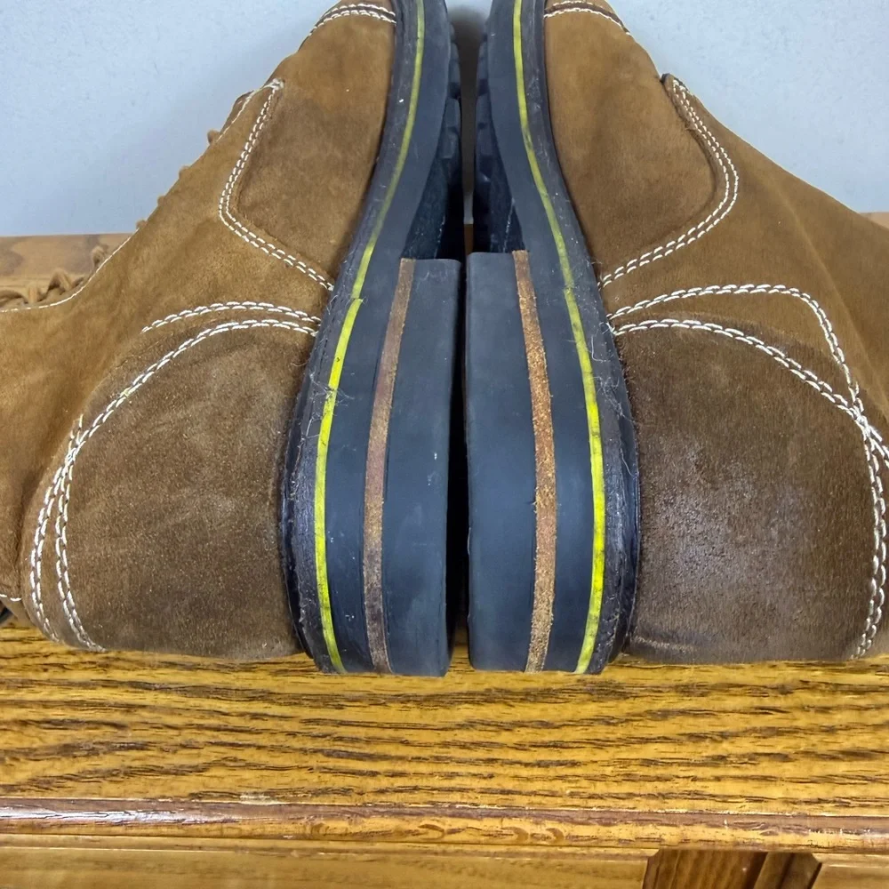 Roan Zalen Mens Boots Suede Work Brown Size 9‎ Outdoor Utility Lace-Up Casual